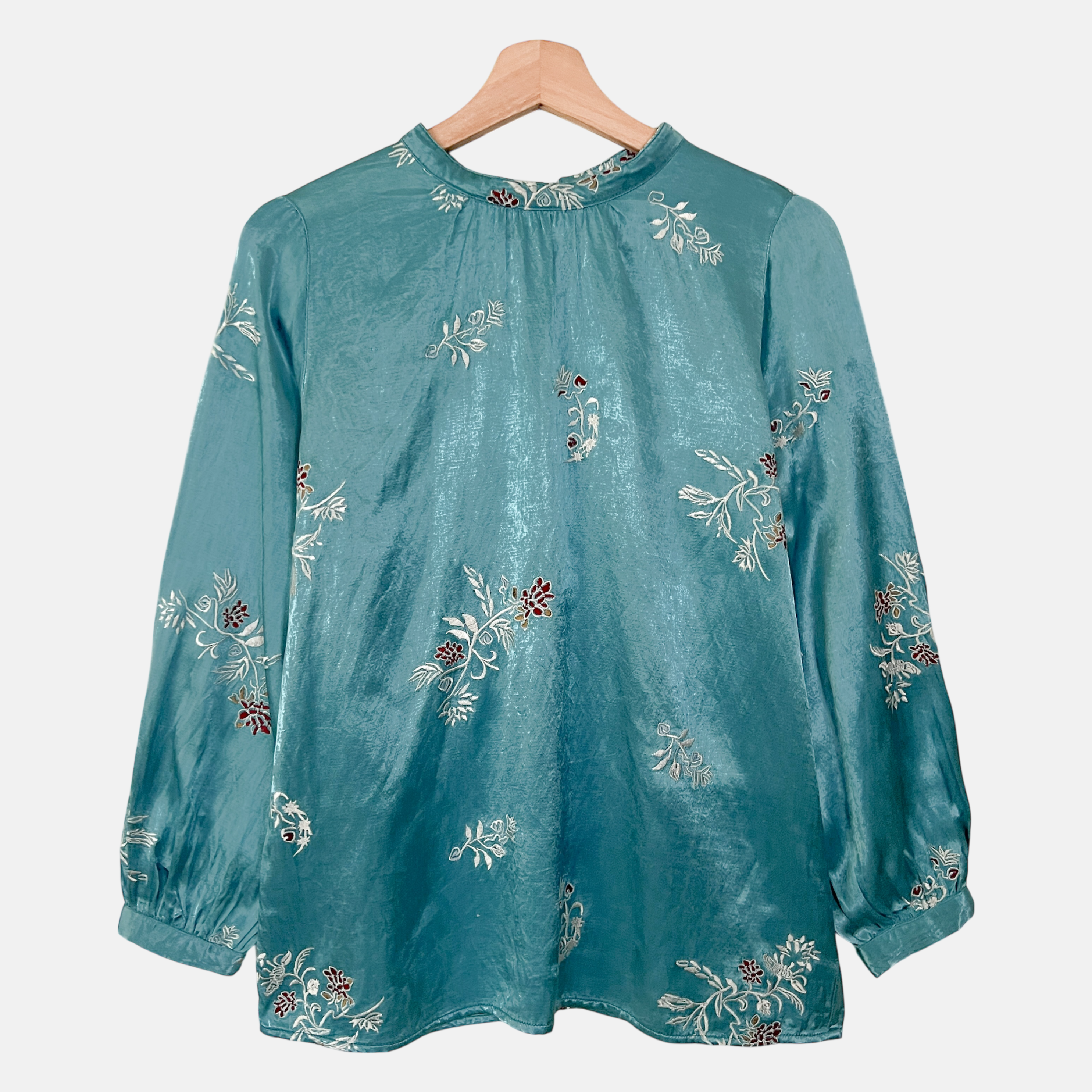 INGRID Embroidered Velvet Top (B7925-17)