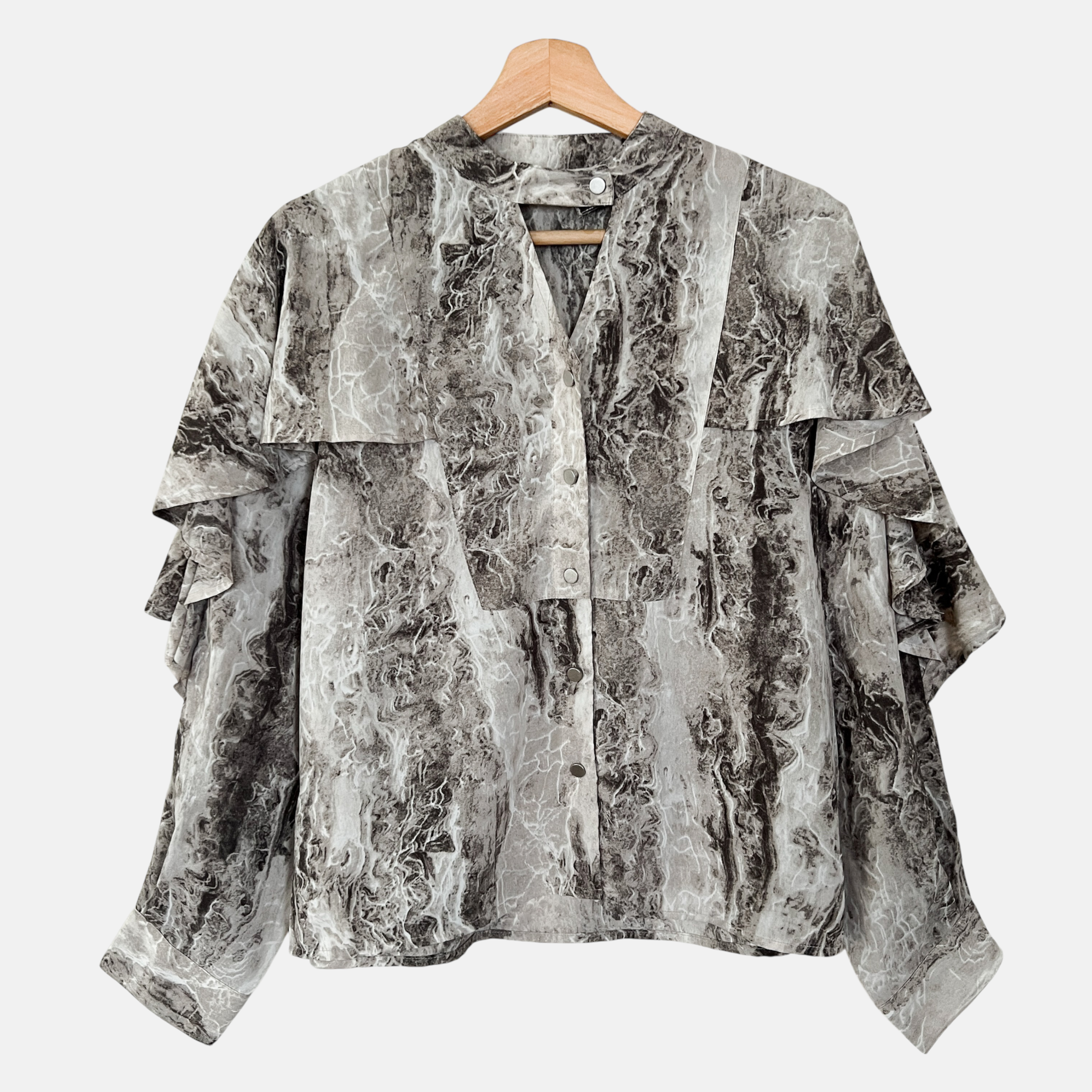 APRES JOUR Ruffle Top (B11925-6)