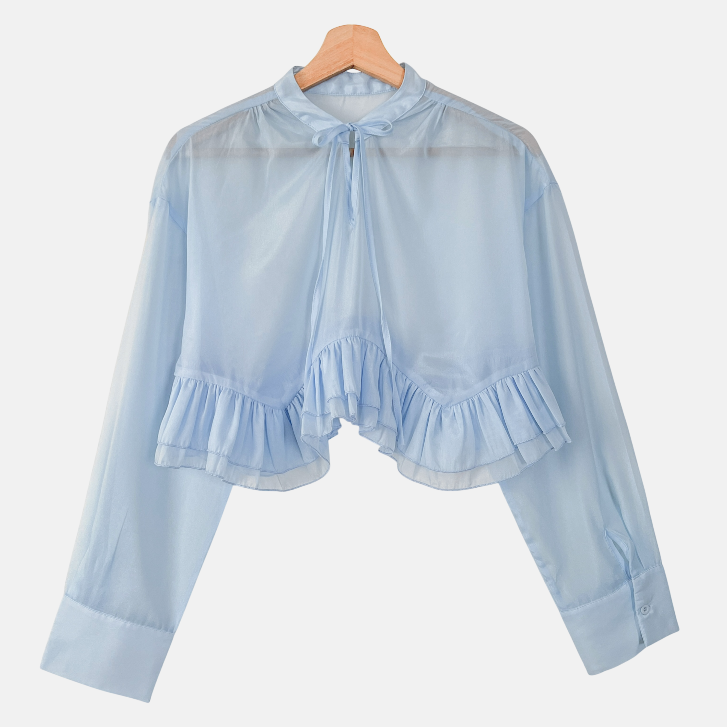 Ruffle Crop Top (B7925-11)