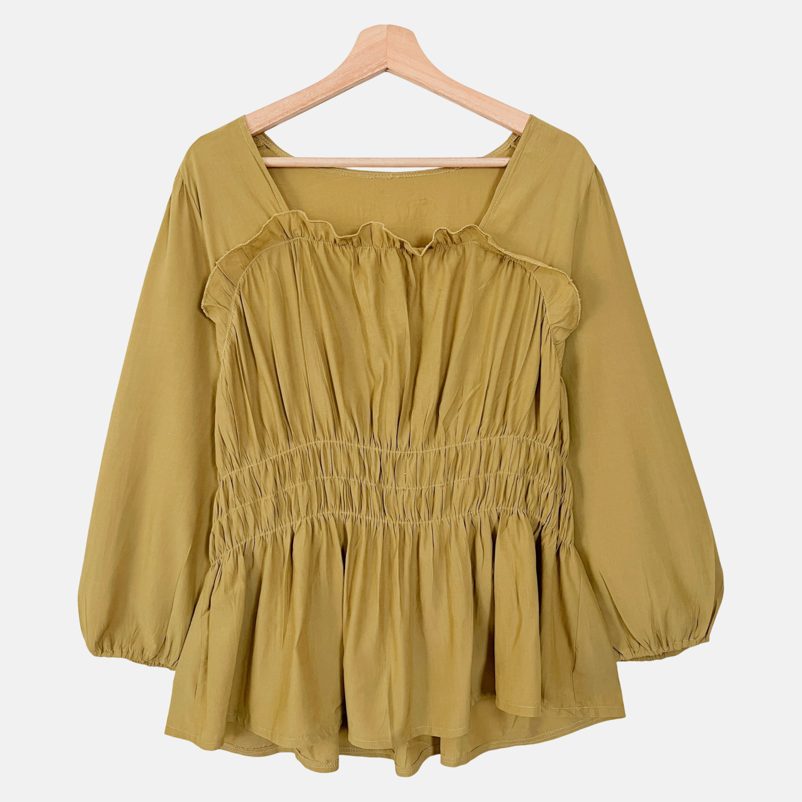 Shirred Waist Top (B7925-2)