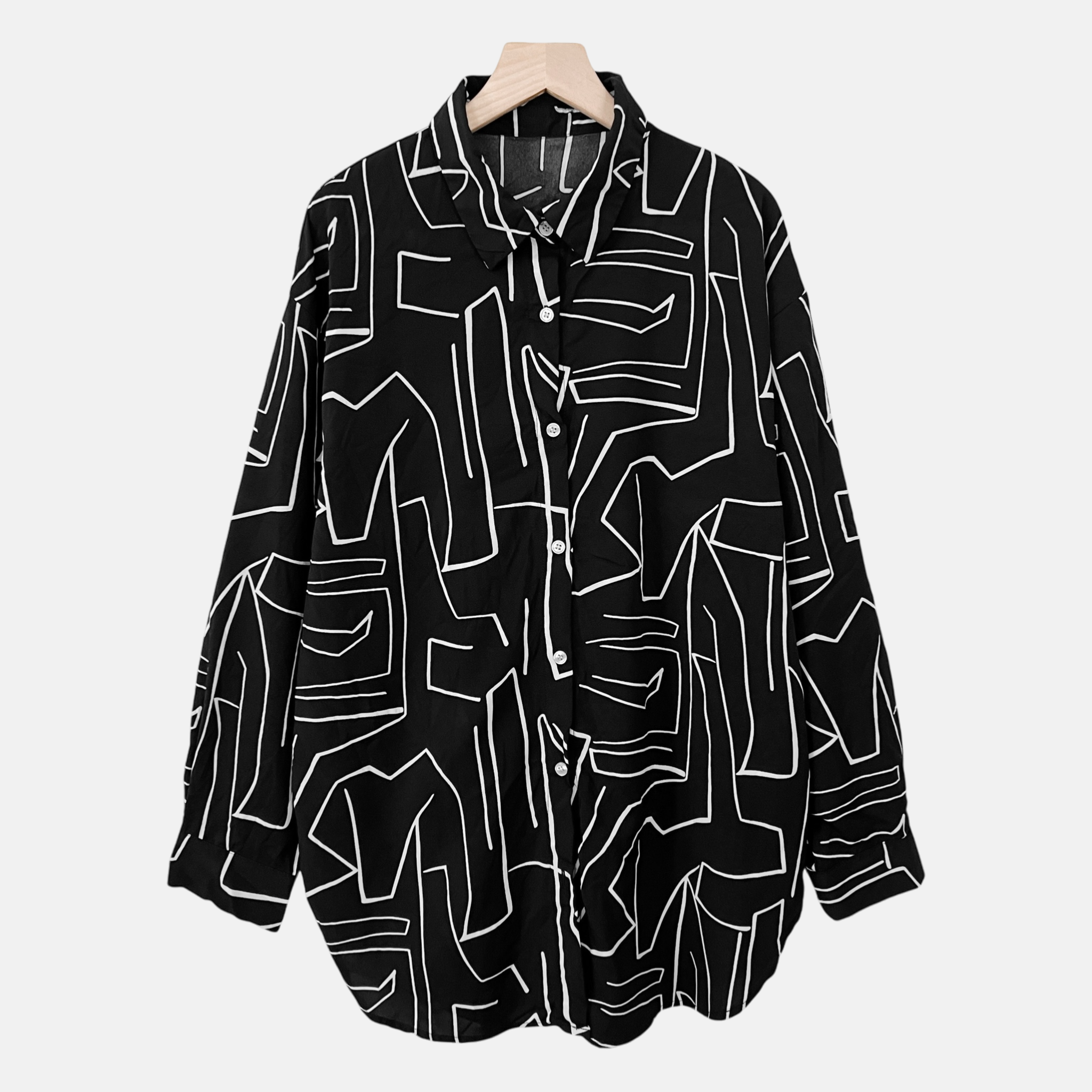 RETRO GIRL Oversized Top (S3925-13)